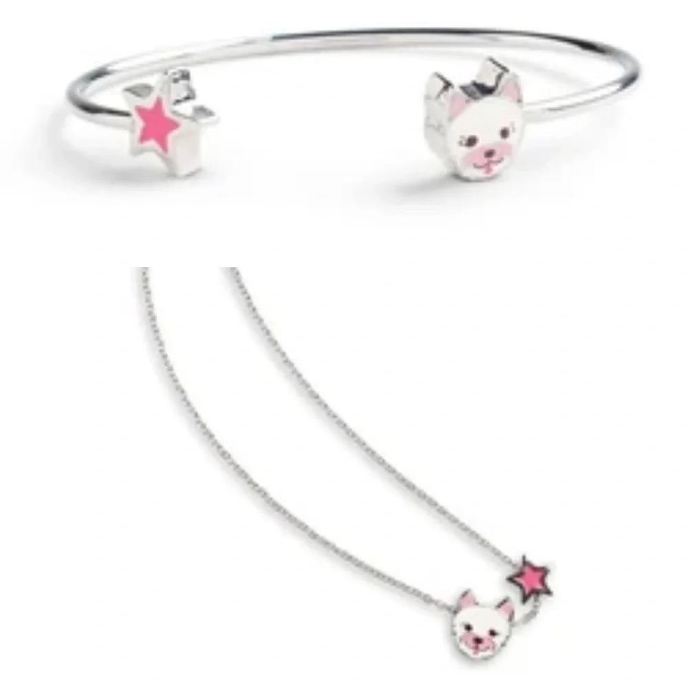American girl coconut girls necklace and cuff bracelet nwt!